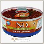 Влажный корм для кошек Farmina N&D Cat Venison & Pumpkin  Adult, беззерновой, с олениной и тыквой