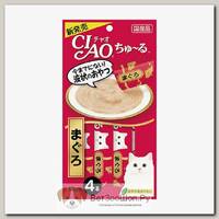 Лакомство INABA CIAO CHURU для кошек, Желтоперый тунец