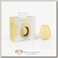 Игрушка-неваляшка для собак PETIT "Balu" с погремушкой, желтая