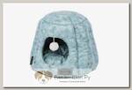 Лежак-домик для кошек SCRUFFS "Knightsbridge Cat Igloo" экокожа бирюзовый