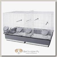 Клетка для двух птиц VOLTREGA (350), с перегородкой, 70х40х44см