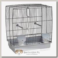 Клетка для птиц VOLTREGA (641N), 40х27х37см, черно-серая