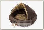 SCRUFFS Лежак с крышей "Aristocat Dome Bed", коричневый