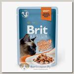 Влажный корм для кошек BRIT Premium индейка в соусе