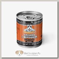 Консервы Погрызухин для собак оленина с морошкой
