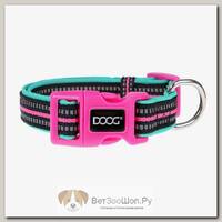 Ошейник для собак DOOG "Neon Rin Tin Tin" черно-розовый