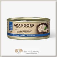 Влажный корм Grandorf для кошек, курица/сибас
