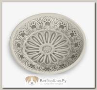 TARHONG Миска для животных "Medallion Paw", бежевая с лапками, 180мл