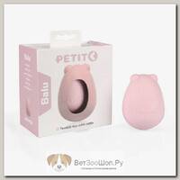 Игрушка-неваляшка для собак PETIT "Balu" с погремушкой, розовая