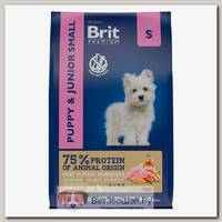 Сухой корм BRIT Premium Dog Puppy&Junior Small для щенков мелких пород с курицей