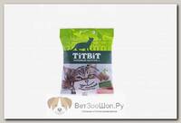 Хрустящие подушечки TIT BIT для кошек с сыром и паштетом из кролика