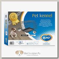 DUVO+ Клетка двухдверная для собак "Pet Kennel Top Line", черная