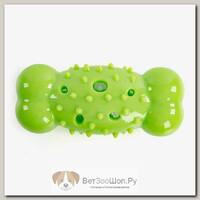 EliteDog Игрушка для собак резиновая "Хрустящая косточка", зелёная