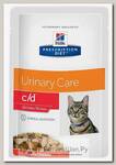 Влажный диетический корм Hill's Prescription Diet C/D "Urinary Stress" для кошек с курицей