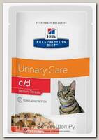 Влажный диетический корм Hill's Prescription Diet C/D "Urinary Stress" для кошек с курицей