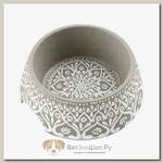 TARHONG Миска для животных "Boho Medallion", бежевая с рисунком