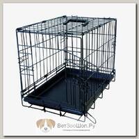 DUVO+ Клетка для собак однодверная "Pet Kennel MINI", черная