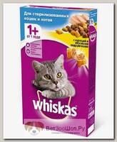 Сухой корм Whiskas Вкусные подушечки для стерилизованных кошек с курицей