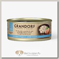 Влажный корм Grandorf для кошек, курица/креветки