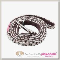 PINKAHOLIC Поводок для собак "Leo Pug", коричневый