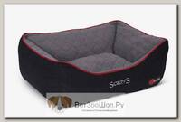 SCRUFFS Лежак с бортиками "Thermal Box Bed", черный
