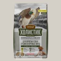 Сухой корм ДЕРЕВЕНСКИЕ ЛАКОМСТВА Холистик Премьер для собак средних и крупных пород, утка