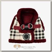 Шлейка для собак утепленная PUPPIA "Dean Harness B" на липучке бежевая
