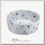 TARHONG Миска для животных "Terrazzo", бело-синяя, 1180мл