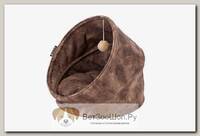 Лежанка для кошек SCRUFFS "Kensington Cat Cave" экозамша шоколадный