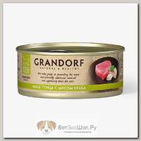 Влажный корм Grandorf для кошек, тунец/краб
