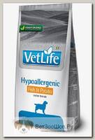 Сухой диетический корм для собак Farmina Vet Life Dog Hipo Fish & Potato рыба/картофель