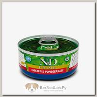 Влажный корм для кошек Farmina N&D Cat Prime Adult Chicken & Pomegranate, беззерновой, с курицей и гранатом