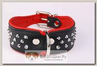 ZOOLESZCZ Ошейник для собак "Studs", черно-красный