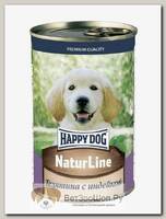 Консервы Happy Dog  для щенков телятина с индейкой