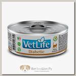 Влажный диетический корм для кошек FARMINA Vet Life Cat Diabetic при диабете паштет