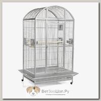 Клетка для средних птиц MONTANA Cages "Castell Nova Dome", светло-серая