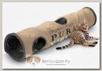 Тоннель для кошек EBI "Pura Vida", шуршащий, серый, 120х25х25см