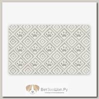 TARHONG Коврик под миски "Paw Ikat", бежевый с лапками