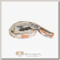 PUPPIA Поводок для собак "Botanical", бежевый, 200х1.5см