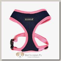 PUPPIA Шлейка для собак дышащая "Soft II", сине-розовая