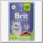 Влажный корм для кошек BRIT Premium для взрослых кошек ягненок в желе
