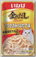 Влажный корм INABA Kinnodashi для кошек, куриное филе со вкусом морского гребешка в желе