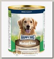 Консервы Happy Dog для взрослых собак телятина с овощами
