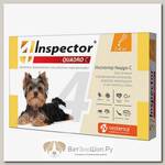Капли INSPECTOR QUADRO от внешних и внутренних паразитов для собак весом от 1 до 4кг