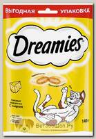 Лакомство Dreamies для кошек подушечки с сыром