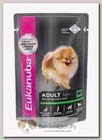 Важный корм Eukanuba Adult 1+ Мясные кусочки в соусе для собак страше 1 года, говядина