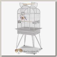 Клетка для малых и средних птиц SkyRus "Brazil", светло-серая, 70x55x159см