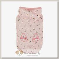 PINKAHOLIC Футболка с капюшоном для собак "Fiorella", розовая