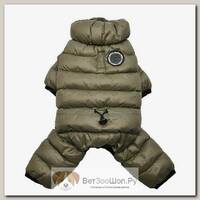 PUPPIA Комбинезон для собак утеплённый "Ultra Light Jumpesuit B", хаки