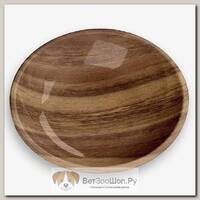 TARHONG Миска для животных "Acacia Wood", коричневая, 180мл